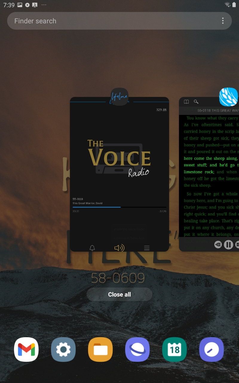 Lifeline User Guide: The Voice Radio